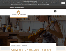 Tablet Screenshot of dreysse-hoffmann.de